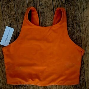 NWT! Outdoor Voices Venus Crop Top, Medium, Clementine New With Tags!